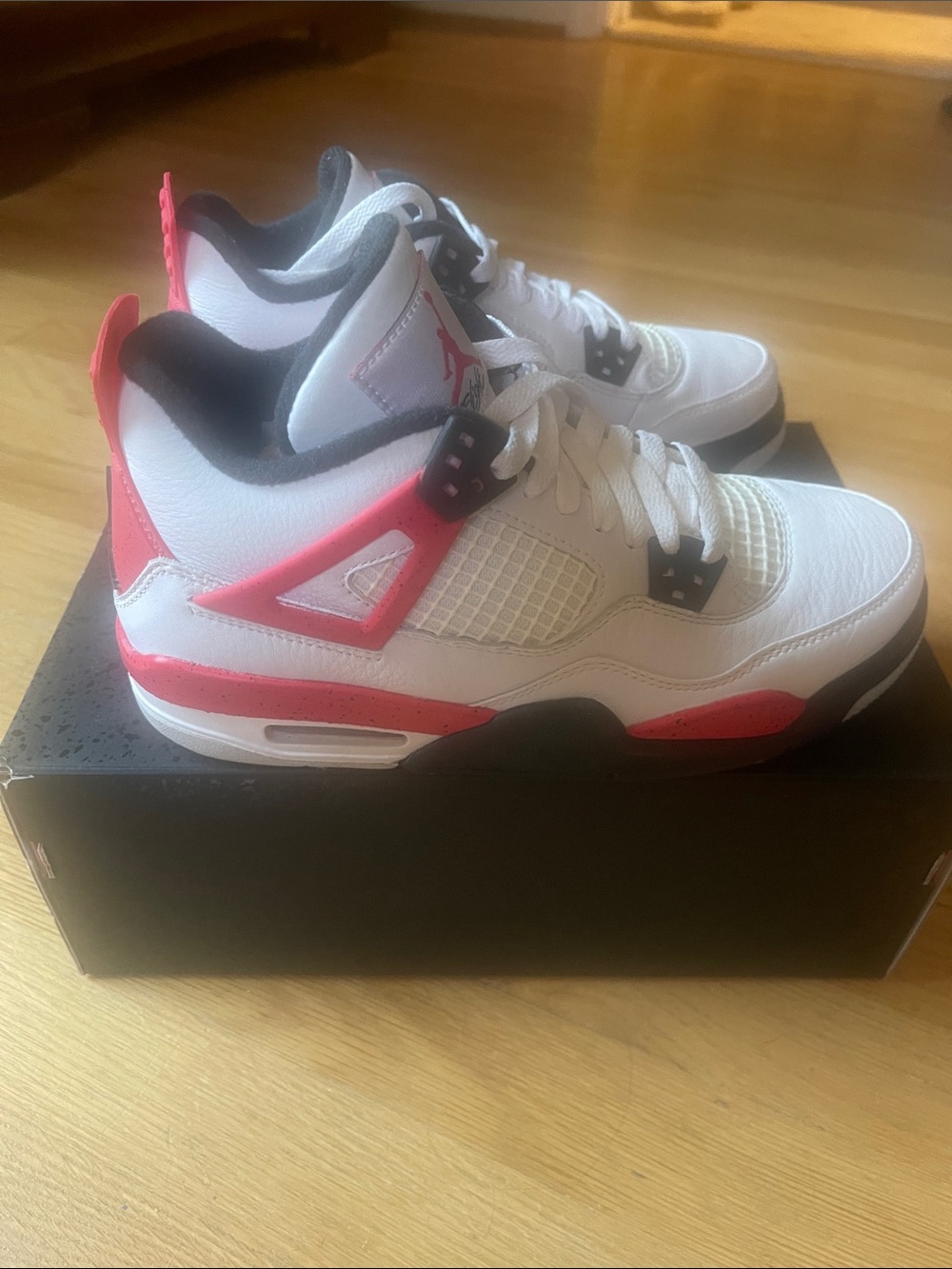 Jordan Kids' Retro 4 - White/Red/Black